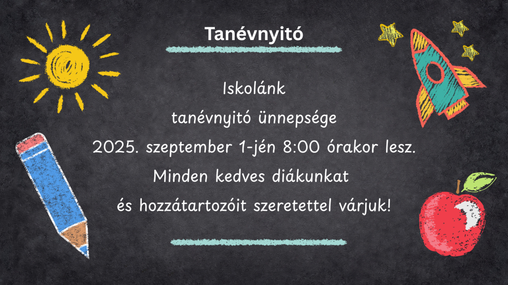 Javított Tanévnyitó Meghívó